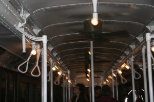 Ceiling of Vintage Train                         