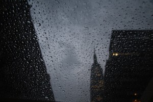 Chrysler Building in the Rain     